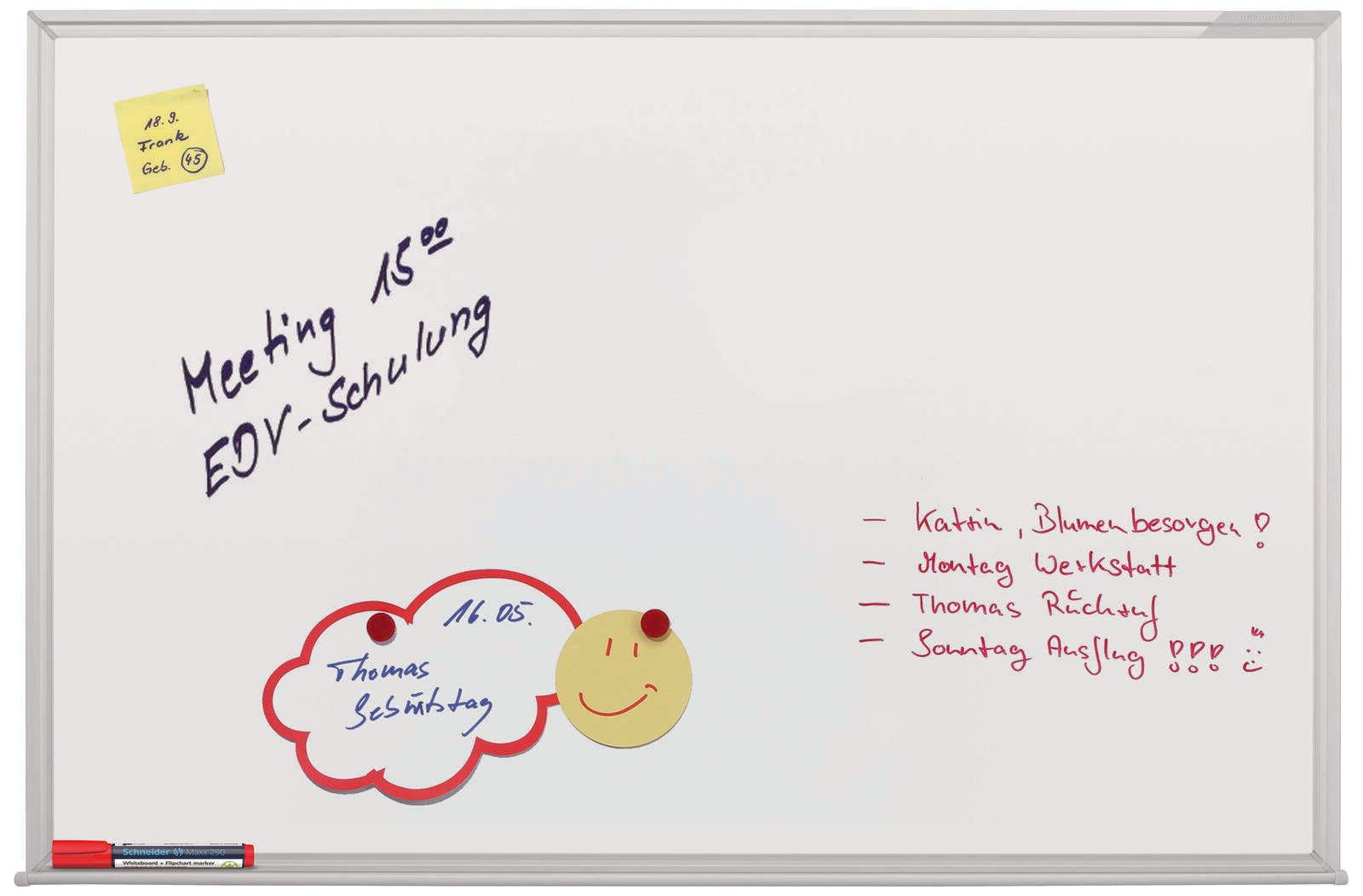 magnetoplan Whiteboard 60,0 x 45,0 cm weiß