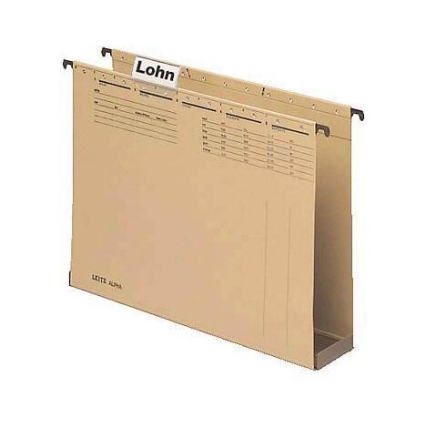 LEITZ ALPHA® 1941 Hängesammler DIN A4 6 cm naturbraun
