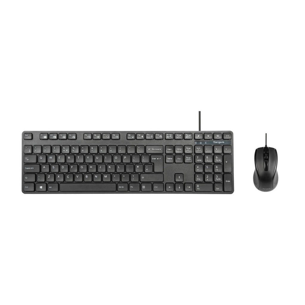 Targus kabelgebundenes Tastatur-und-Maus-Set – QWERTY UK – schwarz