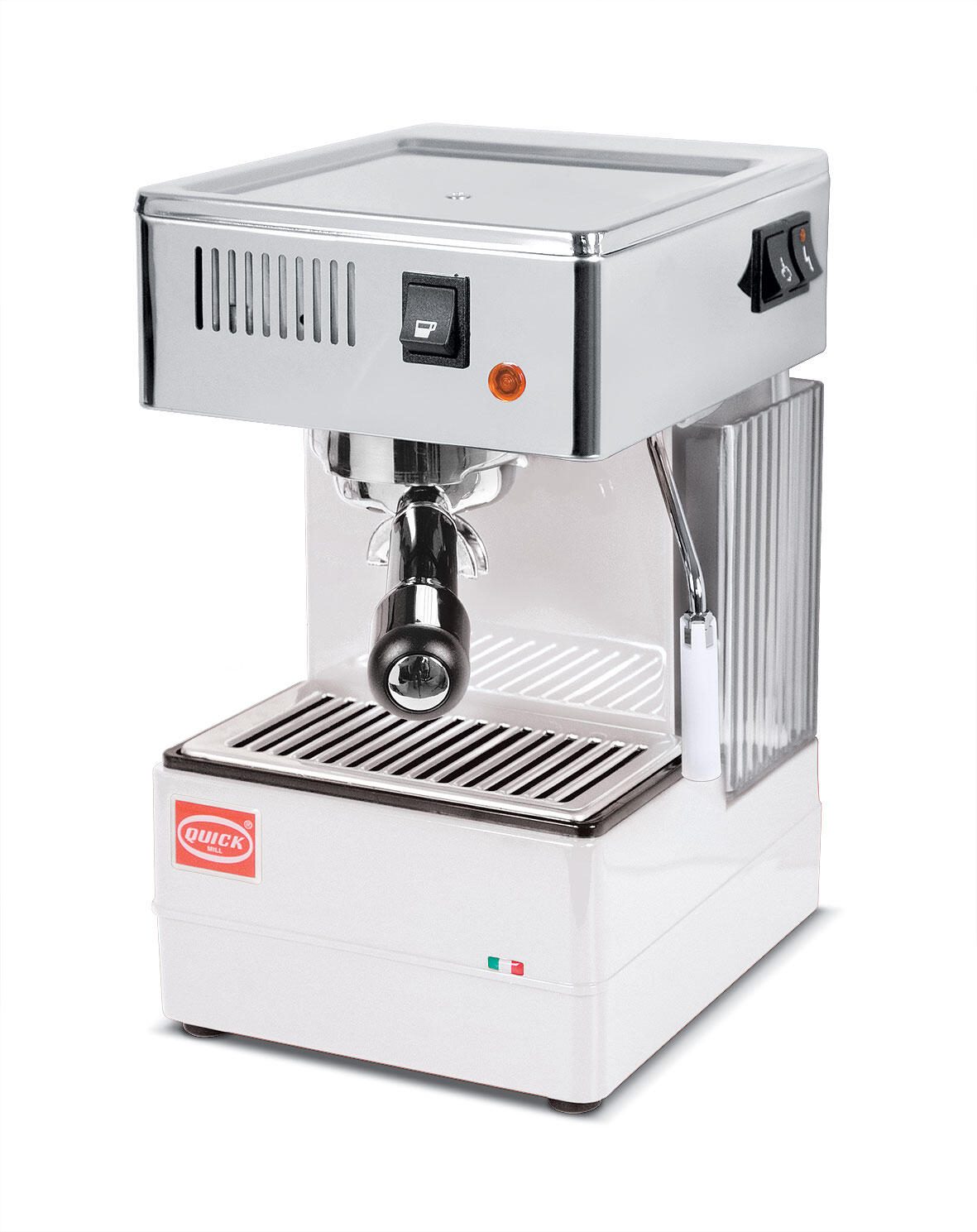 Quick Mill STRETTA Siebträgermaschine – weiß (0820-O-XX-BI)