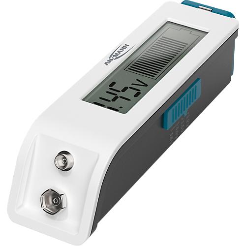 Batterietester Ansmann Comfort Check, mit Display und Balkenanzeige, Kunststoff, schwarz-wei?