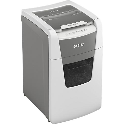 Leitz IQ Autofeed Office 150 Aktenvernichter P4, Vollautomatik, Partikelschnitt 4 x 30 mm, 44 l, 150 Blatt Schnittleistung, wei?