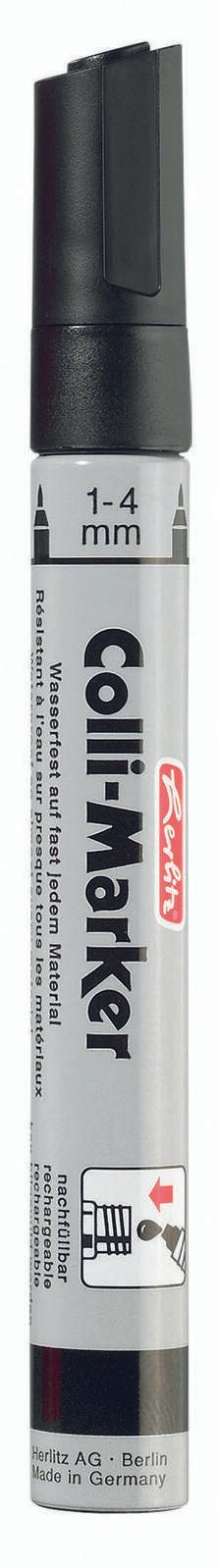 herlitz Permanentmarker 1.0 – 4.0 mm Schwarz