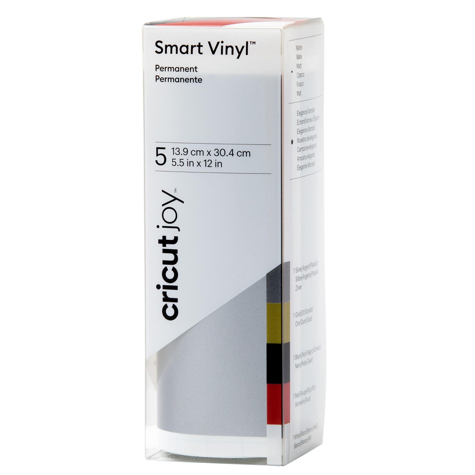 Cricut Vinylfolie permanent 13,9 cm x 30,4 cm 5 St. farbsortiert