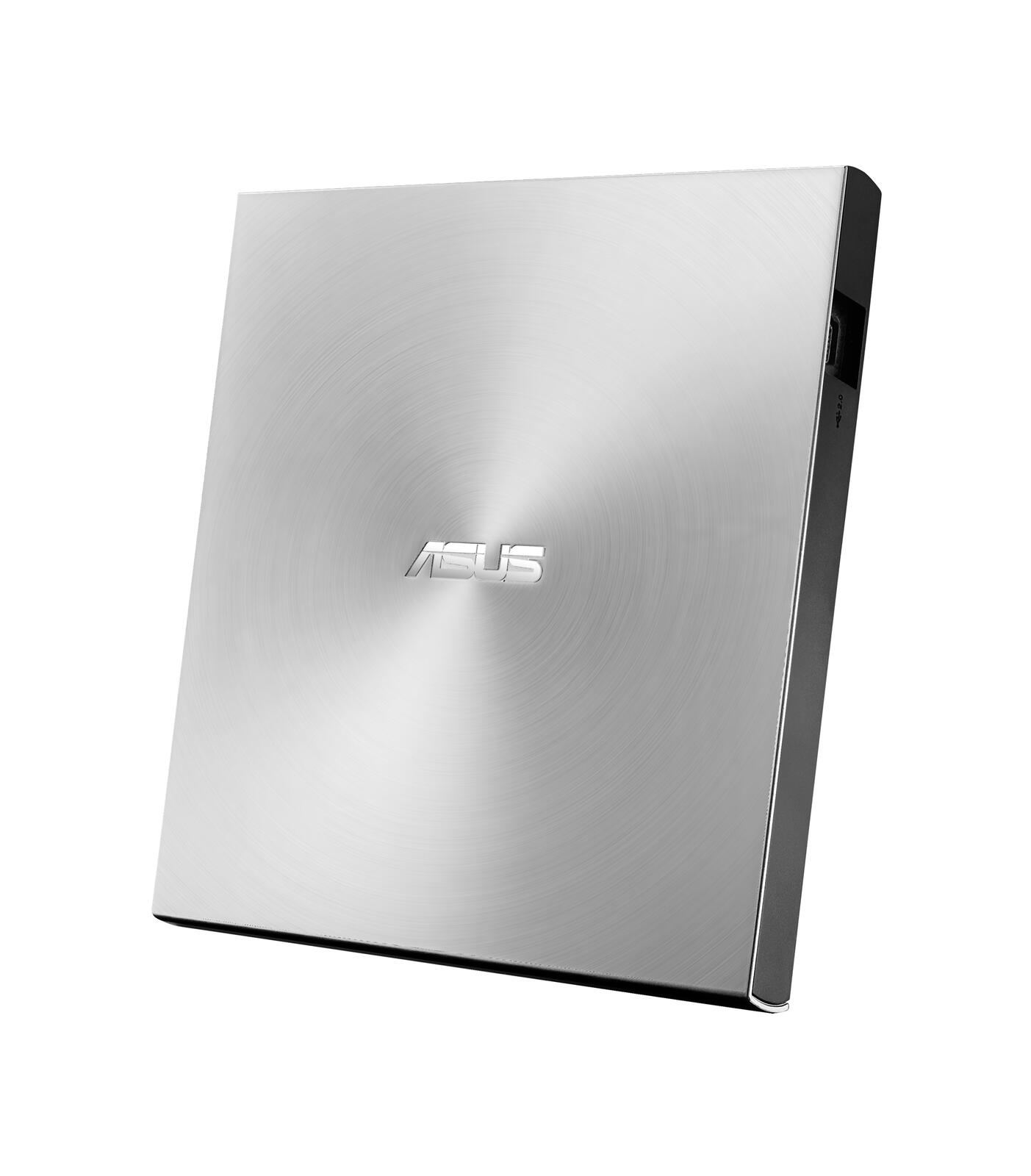 ASUS Zen Drive 2 externer Ultra SLIM DVD Brenner (inkl. 2 M-Disk Rohlingen, Brennsoftware & Nero Backup App, 8x DVD±R, 6