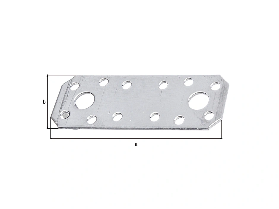 GAH Alberts Flachverbinder Edelstahl 96×35 mm