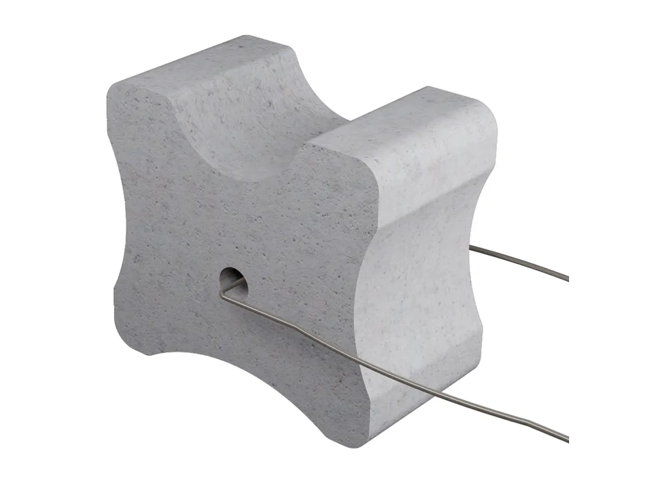 Abstandshalter Knochen 35/40/50 m. Draht