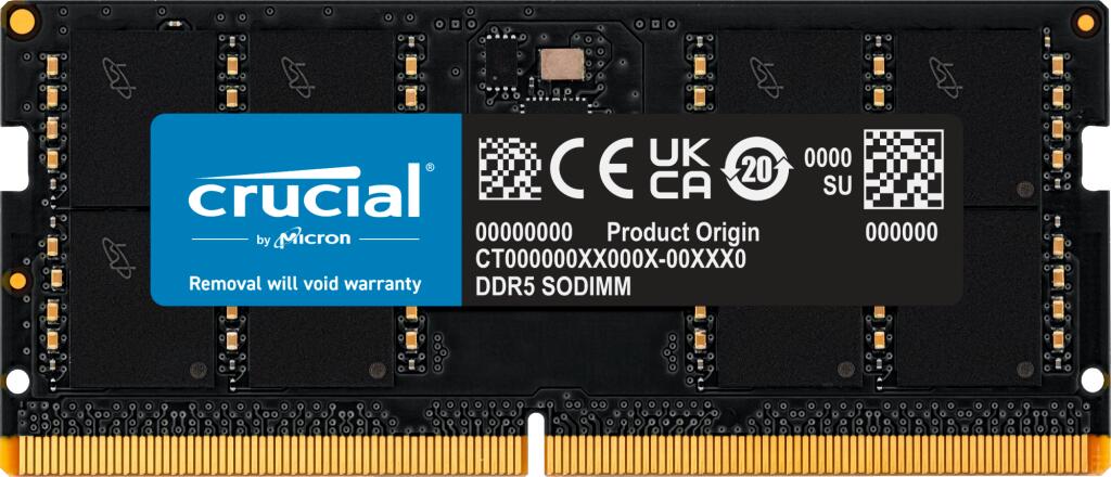 Crucial RAM 32GB (1x32GB) DDR5 4800MHz SODIMM schwarz