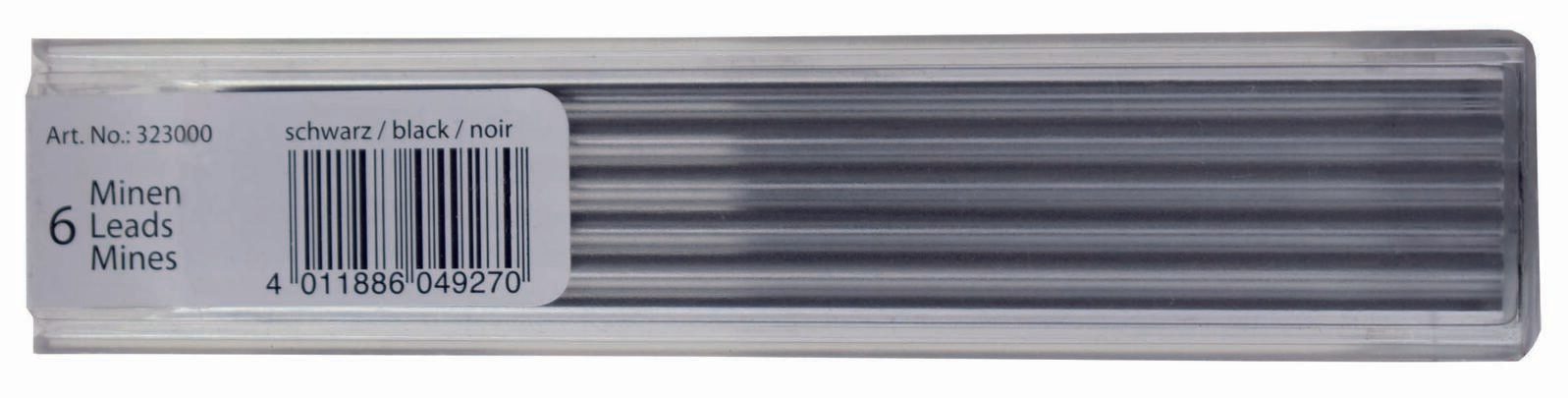 STANGER Fallminen-Bleistiftminen HB 0.3 mm graphite