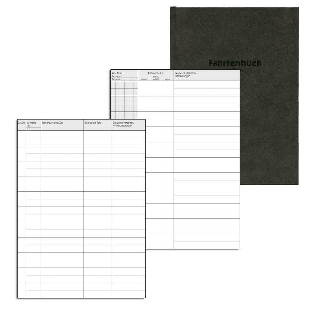 AVERY Zweckform Fahrtenbuch, Pkw mit Jahresabrechnung Formularbuch 223D – 1 x 48 Blatt