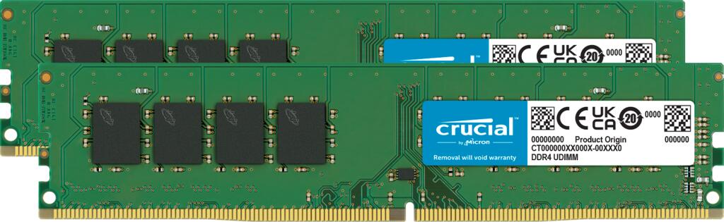 Crucial RAM 16GB (2x8GB) Kit DDR4 3200MHz UDIMM grün