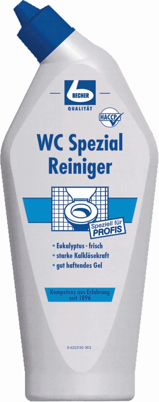 DR.BECHER WC Spezial Reiniger Gel WC-Reiniger Eukalyptus, 750,0 ml