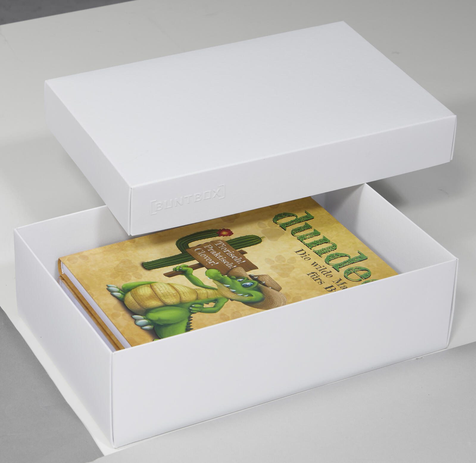 BUNTBOX Geschenkboxen L 3,6 l – 26,6 x 17,2 x 7,8 cm weiß