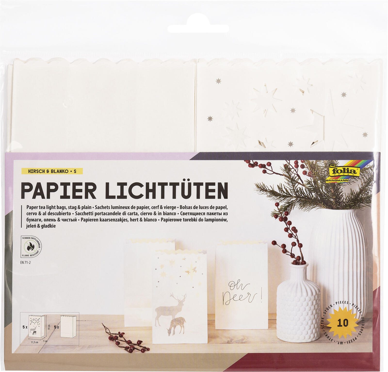 folia Papiertüten weiß