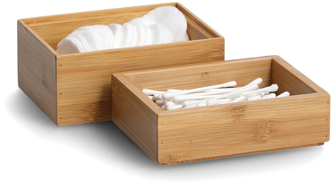 Zeller Aufbewahrungsboxen-Set braun
