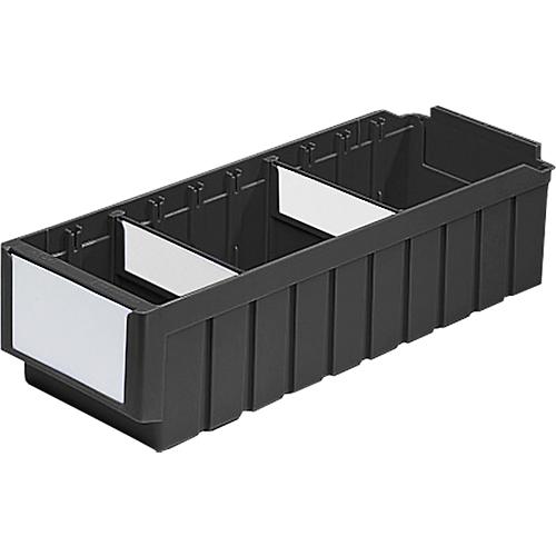 Regalkasten SSI Sch?fer Serie RK 521, PP, ESD-leitf?hig, L 508 mm, inkl. 2 Trennw?nde