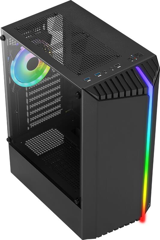 Aerocool PC Gehäuse Bionic v2 Midi-Tower Schwarz