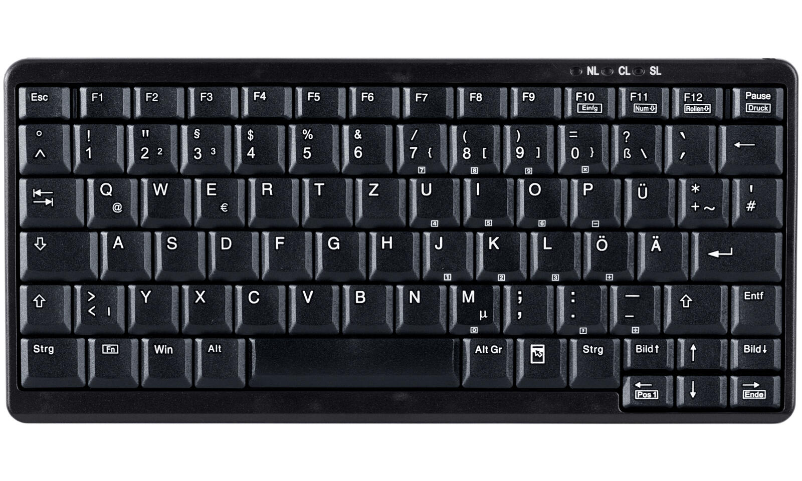Active Key AK-4100-U USB Mini-Tastatur Schwarz