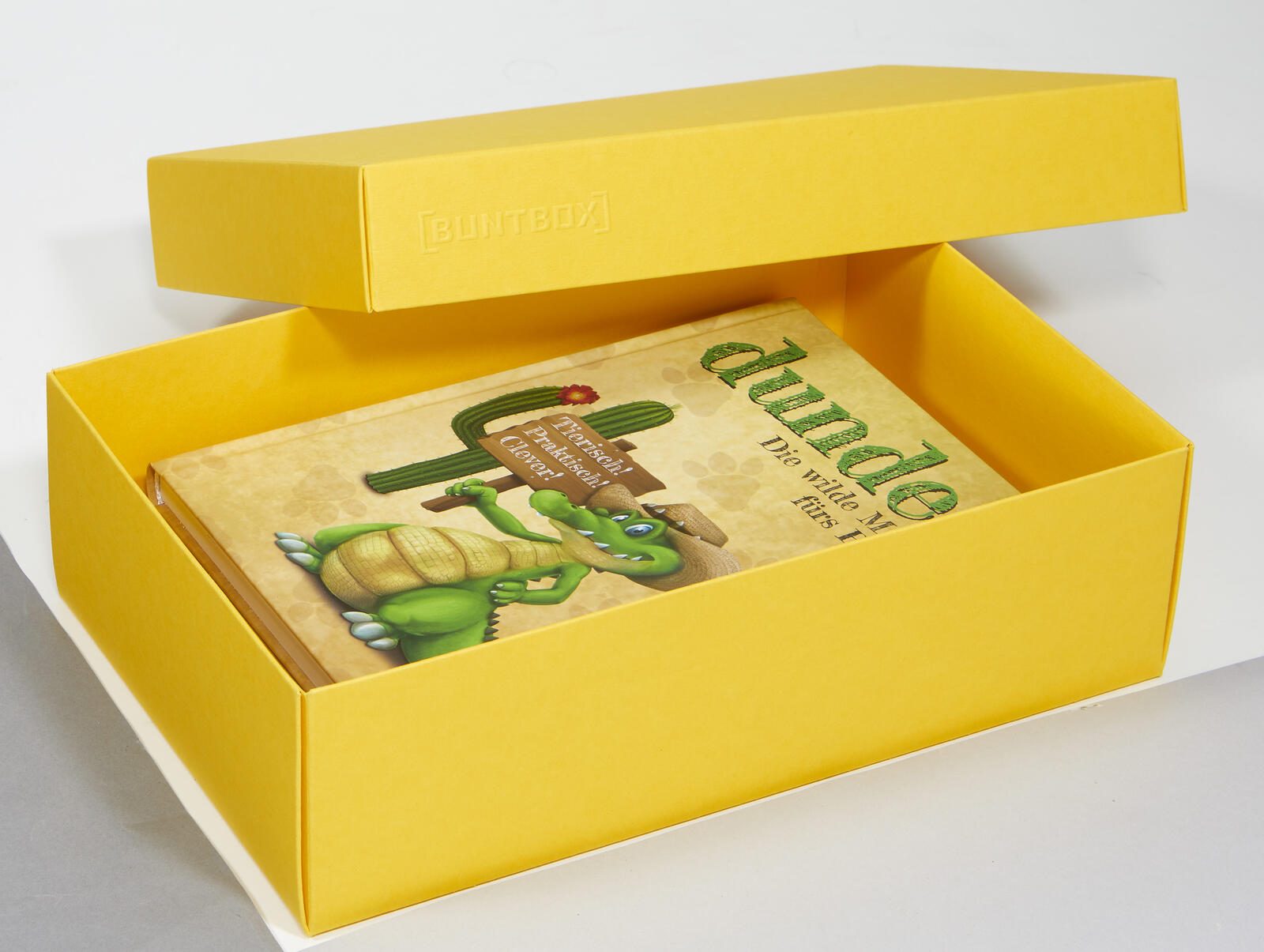 BUNTBOX Geschenkboxen L 3,6 l – 26,6 x 17,2 x 7,8 cm gelb