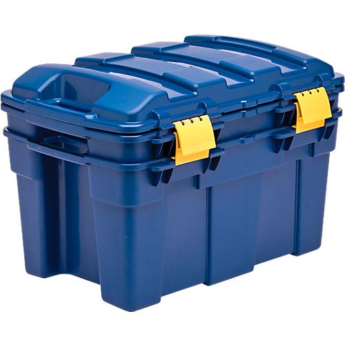 Aufbewahrungsbox Fellowes BANKERS BOX, Volumen 40 l, stapelbar, Auflagedeckel mit Tragegriffen, L 590 x B 390 x H 330 mm, Polypropylen, dunkelblau