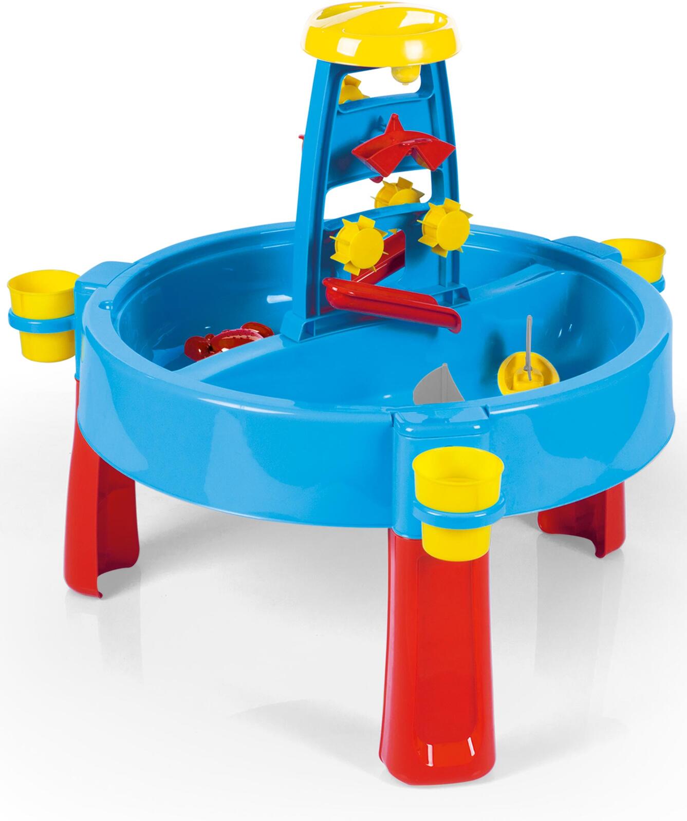 DOLU 2-in-1-Wasser- und Sand-Spieltisch – rot blau