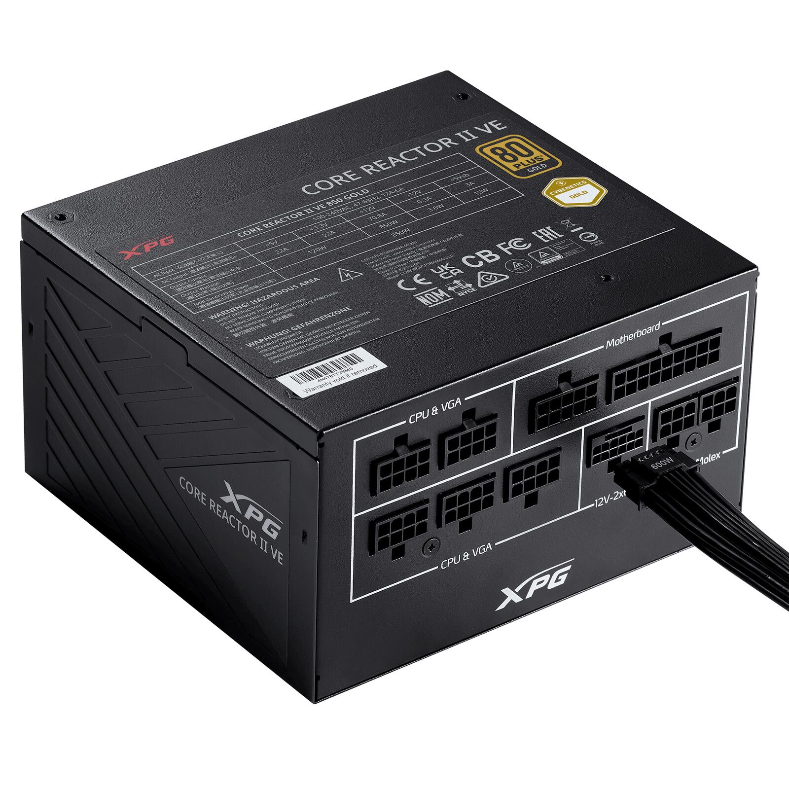 ADATA XPG Netzteil Core Reactor II VE 650W ATX 3.1 full-modular 80 Plus Gold schwarz