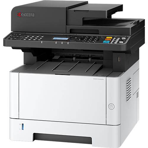 Laser-Multifunktionsdrucker Kyocera ECOSYS MA4000fx/Plus, S/W, 4-in-1, USB/LAN/SD-Karte, Auto-Duplex/Mobildruck, bis A4, Toner, Kyocera Life Plus Garantie