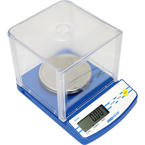 Kompaktwaage Adam DCT 302, Pr?zisionswaage mit W?gebereich 0,01 g- 0,3 kg, LC-Display, Netzanschluss/Batterie, B 147 x T 208 x H 150 mm, Kunststoff, wei?-blau