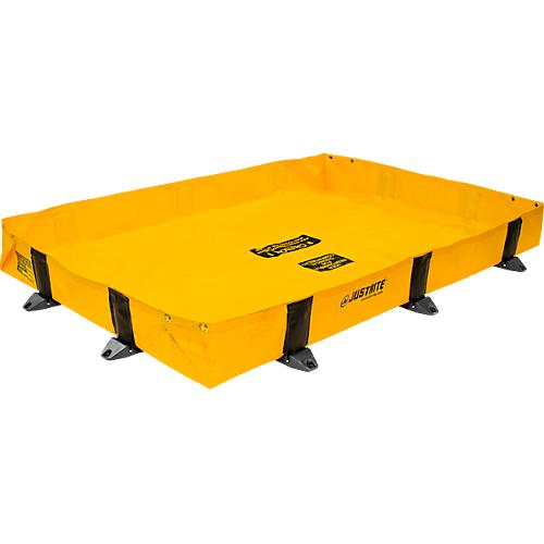 Justrite Leckage Faltwanne Lite, befahrbar, L 1200 x B 1200 x H 203 mm, 299 L, gelb
