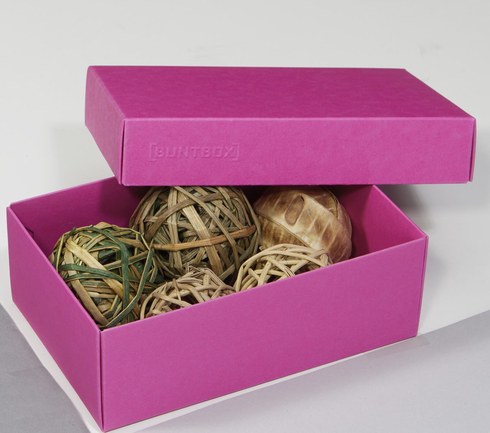 BUNTBOX Geschenkboxen M 1,1 l – 17,0 x 11,0 x 6,0 cm pink