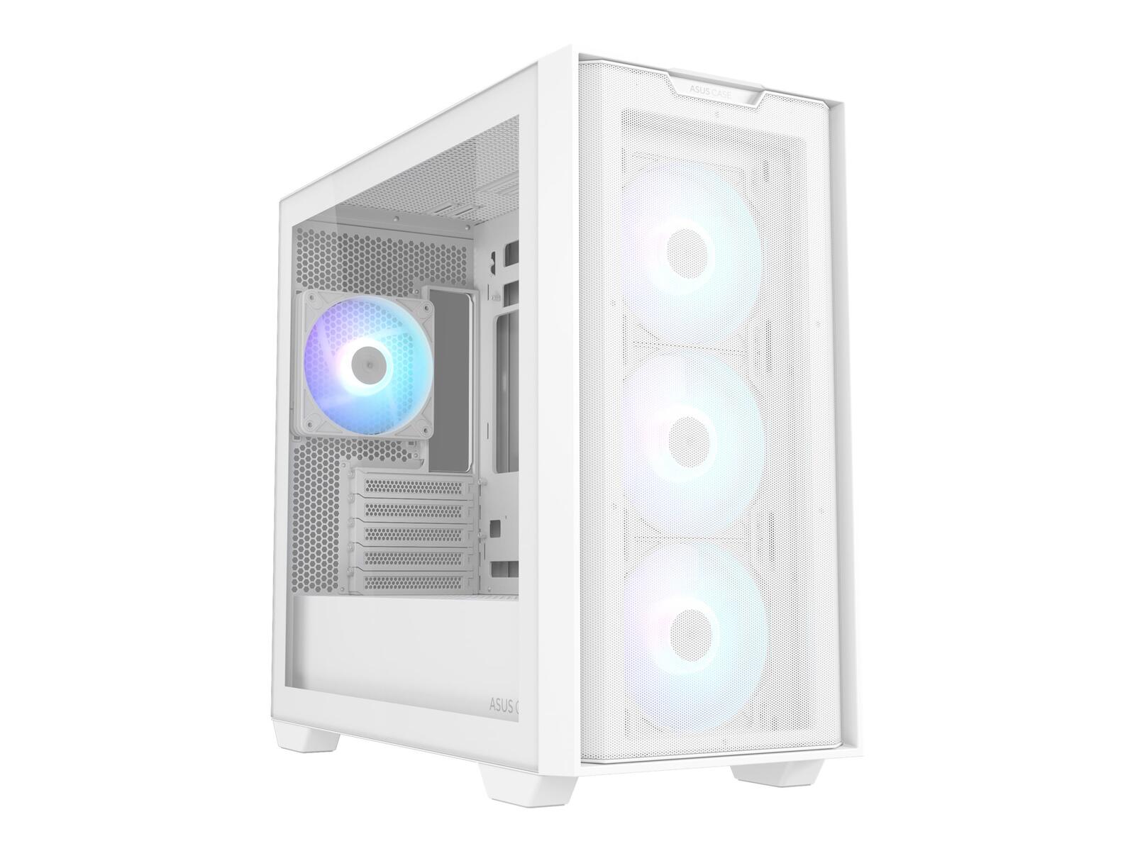 ASUS A21 Plus TG ARGB Systemgehäuse weiß