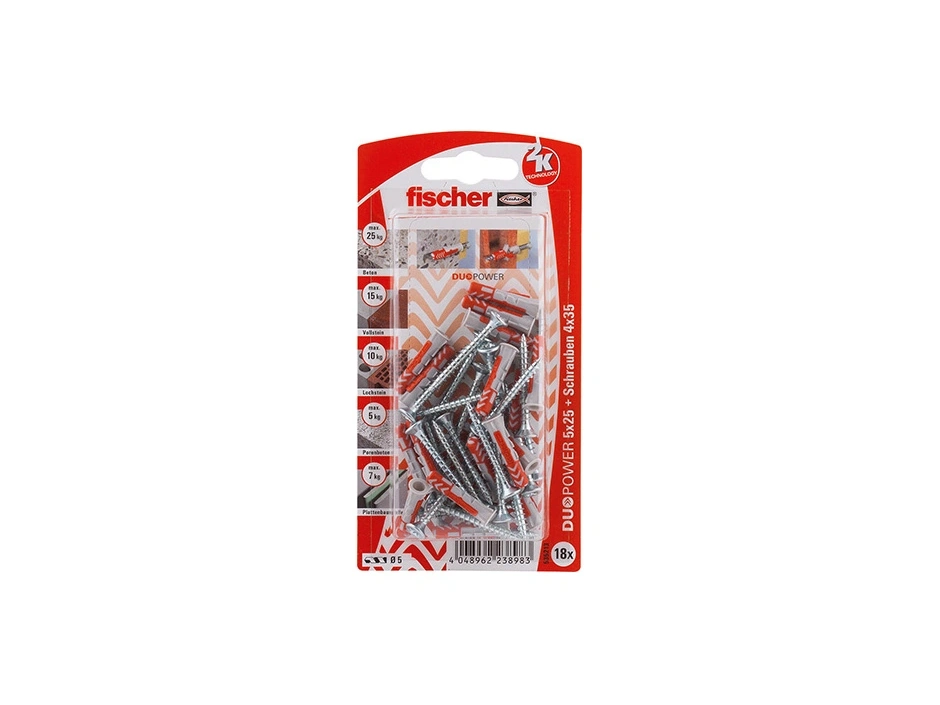 fischer Duopower S K Ø5×25 mm 18 St.