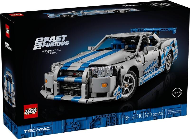 LEGO® Technic 42210 2 Fast 2 Furious Nissan Skyline GT-R (R34) Flitzer