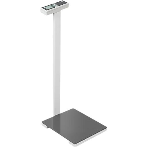 KERN Personenwaage MPK 200K-1P, W?gebereich bis 250 kg, Glasw?geplatte, Stativ, AUTO-OFF-Funktion, Einheitenumschaltung, B 350 x T 370 x H 960 mm, schwarz/wei?