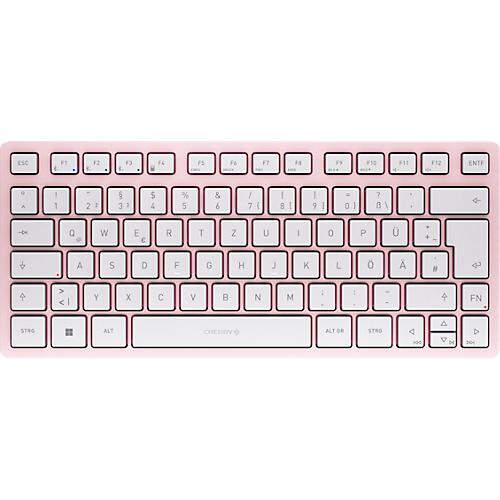 Bluetooth Tastatur Cherry KW 7100 Mini BT Cherry Blossom, QWERTZ, Multi-Device, kompaktes Format, inkl. Transporttasche
