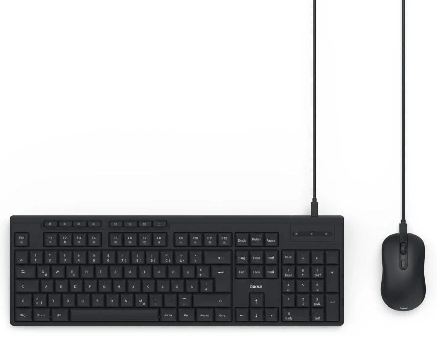 hama CKM-200 Tastatur-Maus-Set, QWERTZ Deutsch