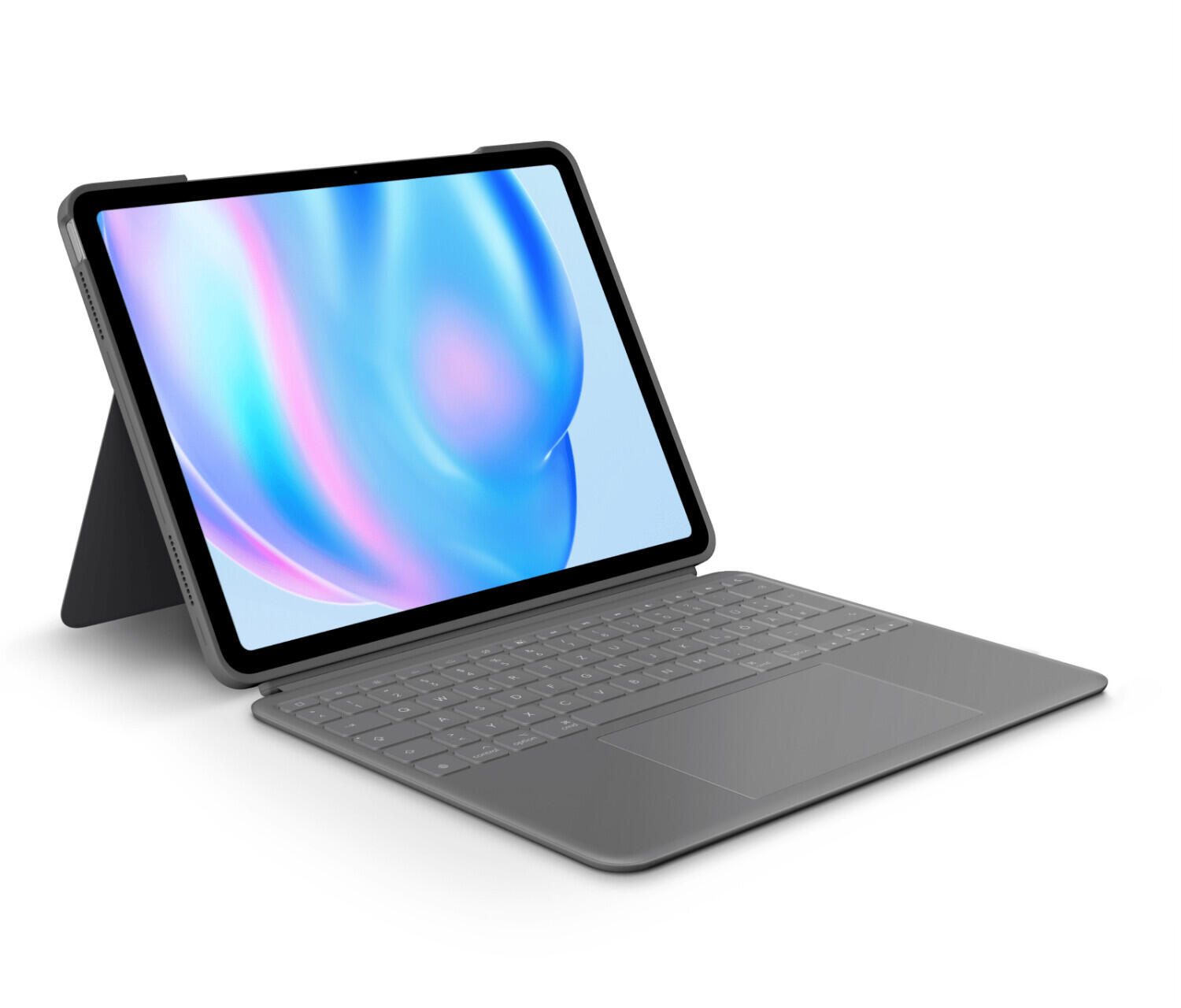 Logitech Combo Touch Tastatur und Foliohülle mit Trackpad für iPad Air 11″ (M3/M4) – oxford grey