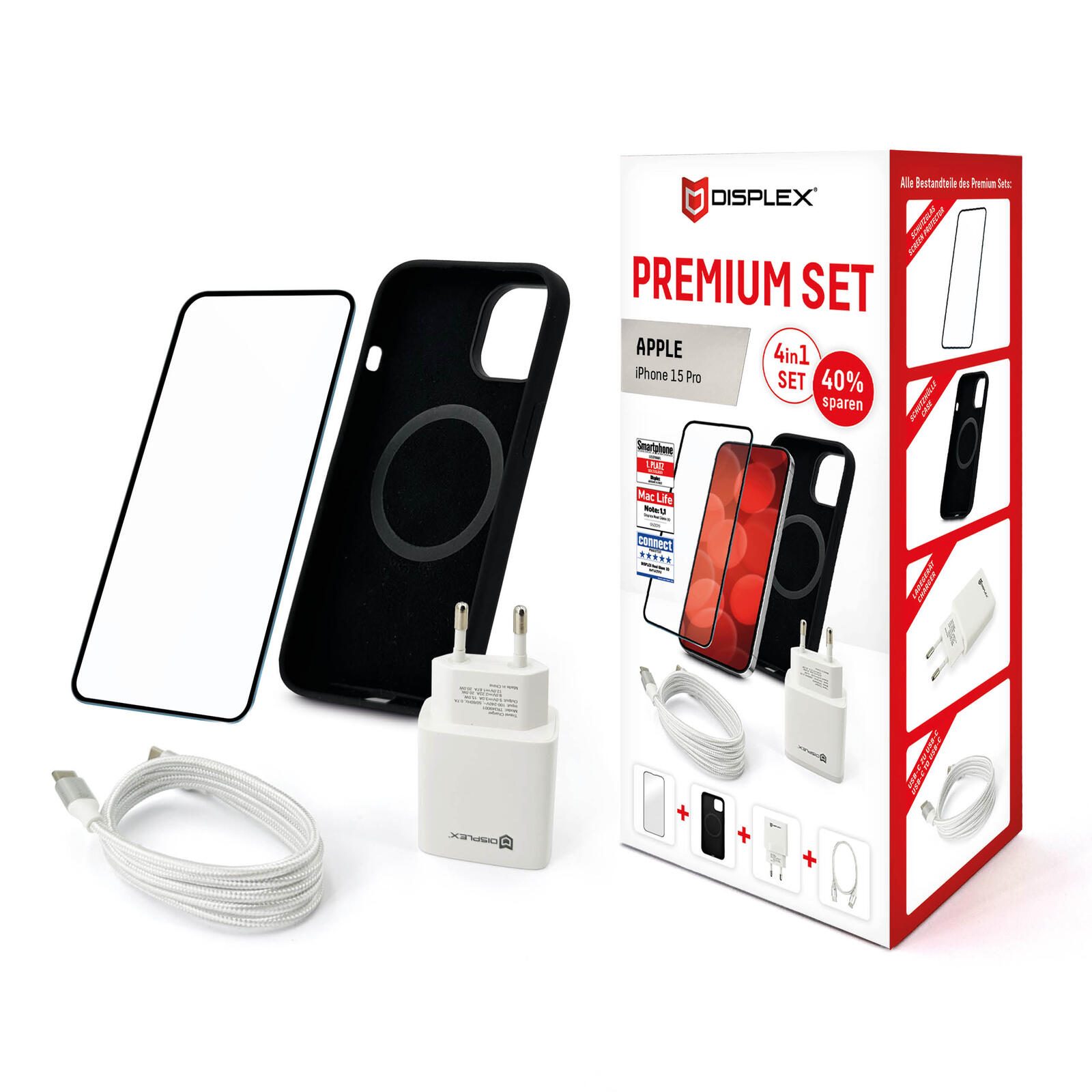 DISPLEX Premium-Starterset Apple iPhone 15 Pro