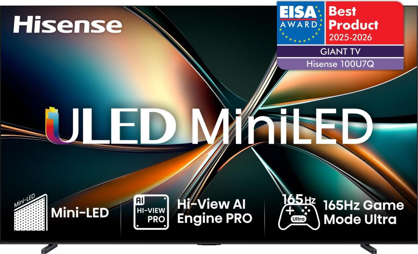 Hisense 100U7Q Mini-LED Smart TV 253 cm (100″)