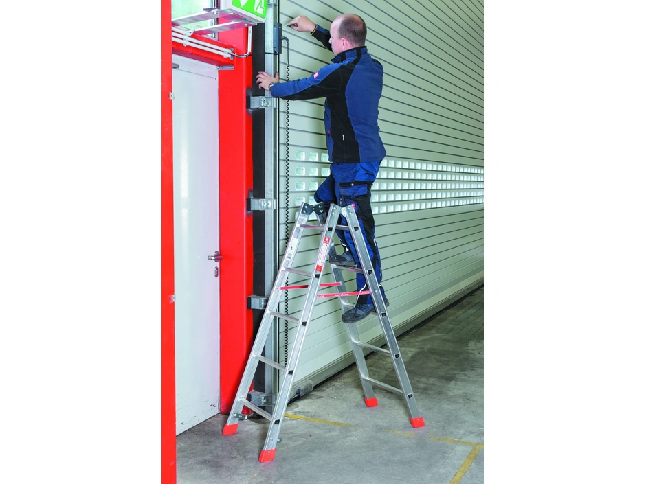 euroline 305 Alu-Sprossenstehleiter 2×6 Sprossen