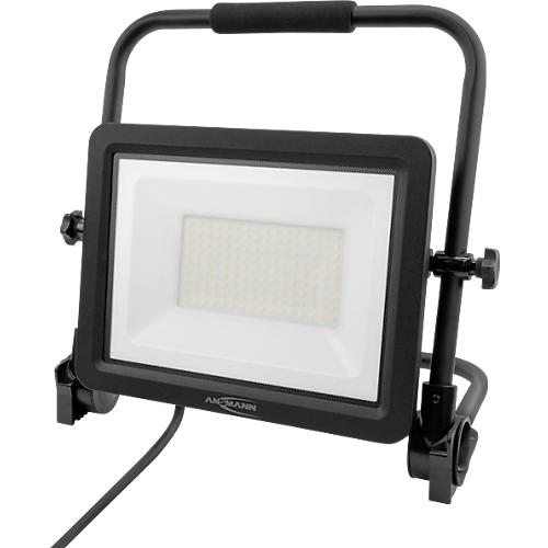 ANSMANN FL100W-AC LED Arbeitsstrahler, 12.000 Lumen, 100 W SMD LEDs, IP65, Sto?fest, Verstellbar, mit Tragegriff, schwarz