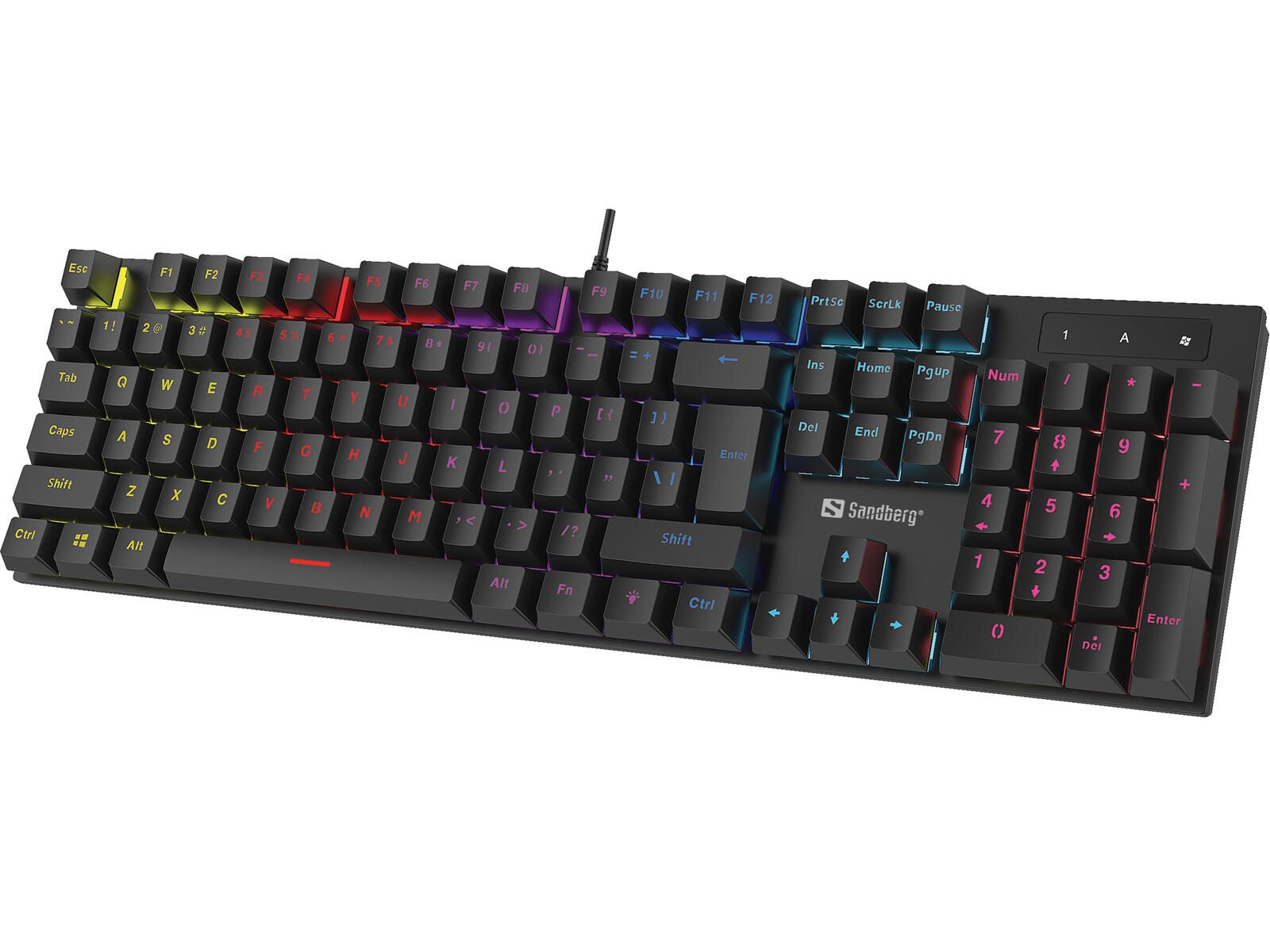 Sandberg mechanische Gaming Tastatur – QWERTZ DE – schwarz