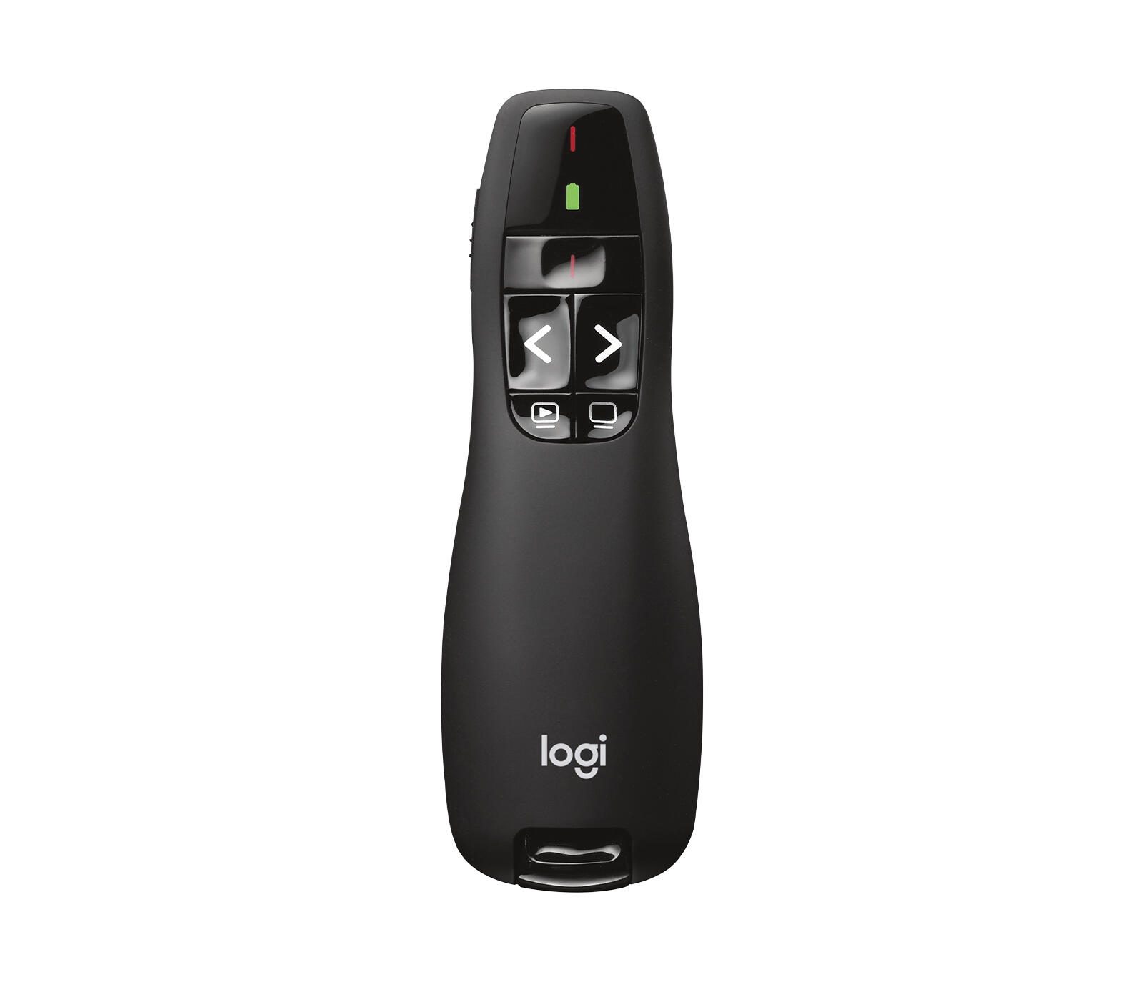 Logitech Wireless Presenter R400 Präsentations-Fernsteuerung – schwarz