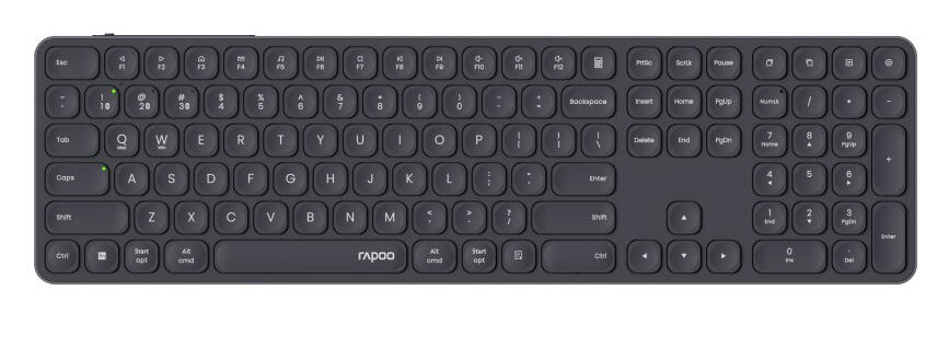 Rapoo E9810M kabellose Tastatur QWERTZ – dunkelgrau