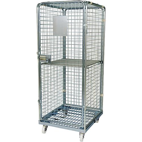 Rollbeh?lter, mit Stahlrollplatte, 724 x 815 x 1800 mm