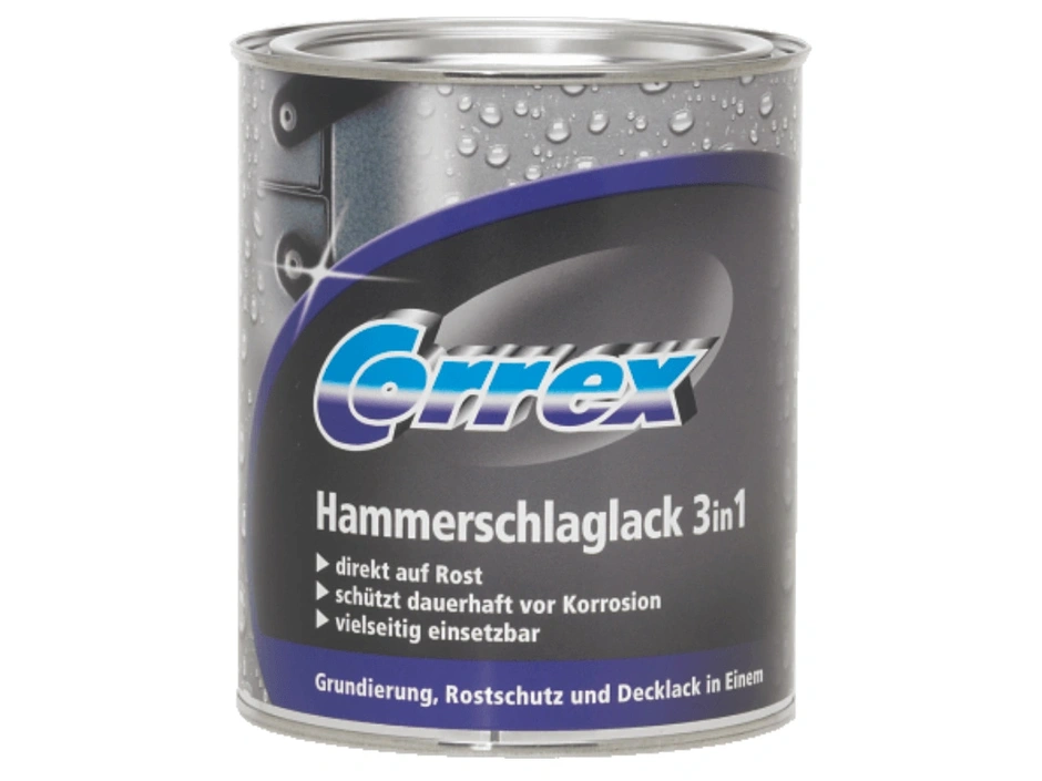 Correx Metallschutzlack Hammerschlag 3in1 grün 750 ml