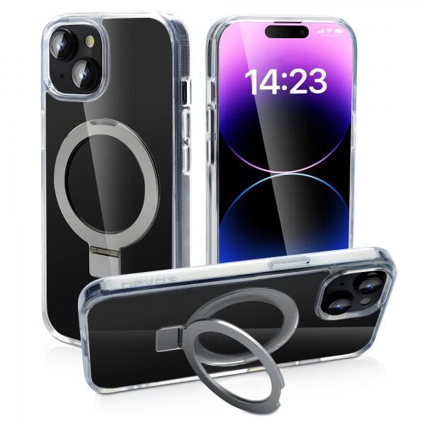 nevox StyleShell SHOCKFlex Stand für iPhone 14 – Transparent