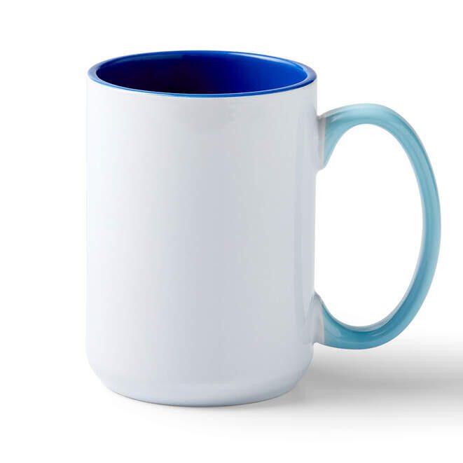 Cricut Abgeschrägter Keramiktassen-Rohling – Meerblau, 425 ml