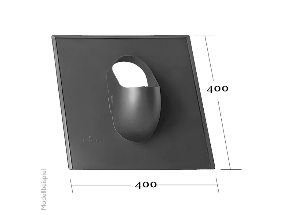 Klöber Venduct® Grundplatte f. Schiefer 40×40 cm schwarz