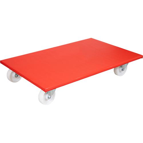 Transportroller Wagner MM 1695, bis 300 kg, Anti-Rutsch-Belag, Hart-R?der, L 780 x B 500 mm, FSC?-Multiplexplatte, rot